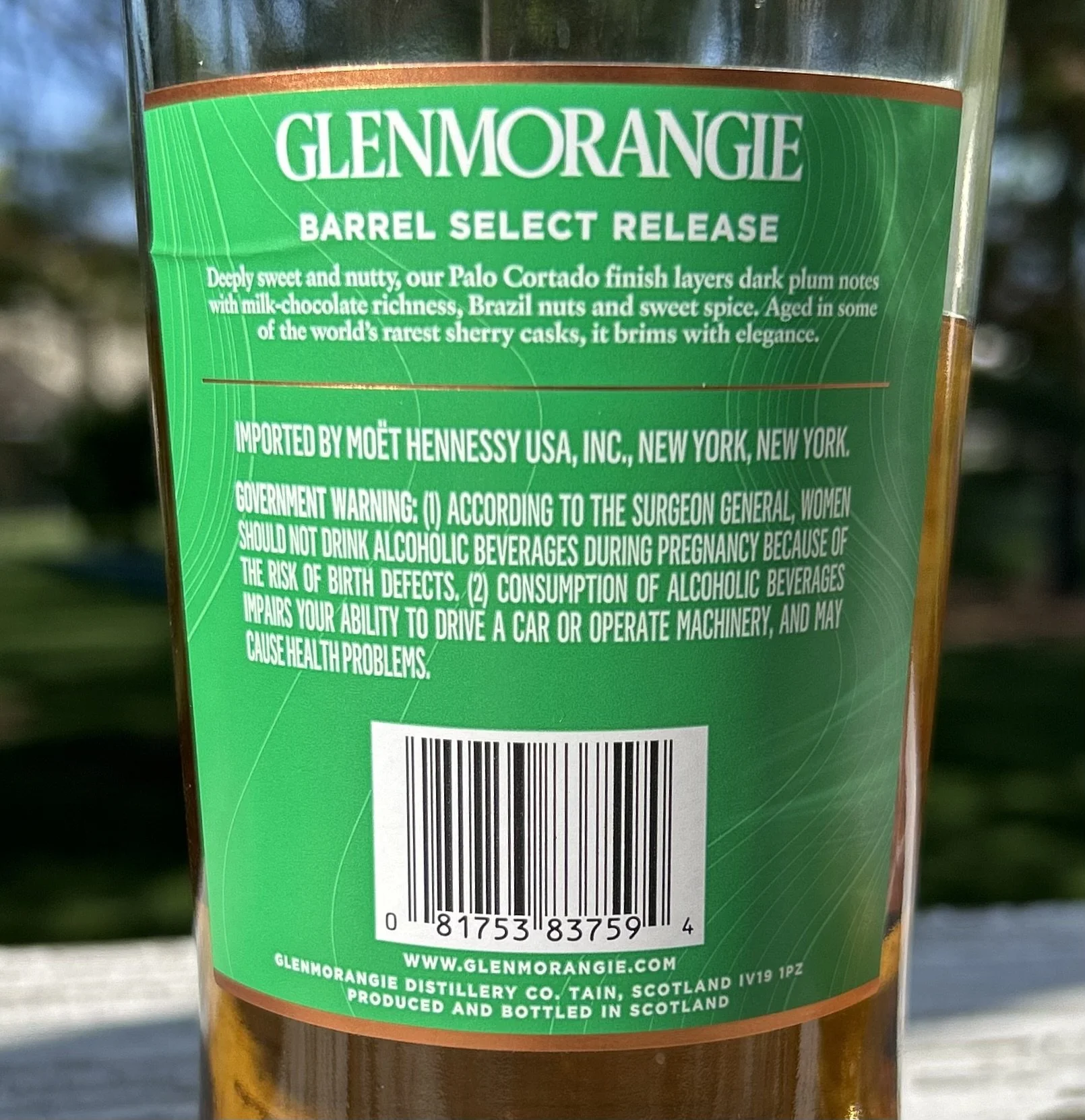 Review #291 - Glenmorangie 12 Year Palo Cortado Finish — Me, My